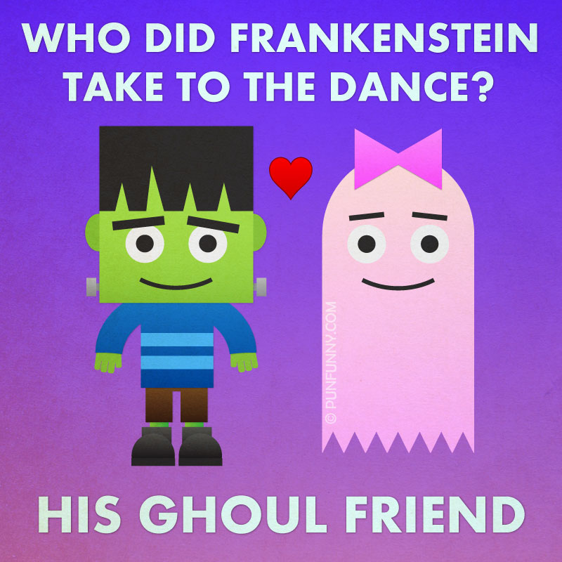Illustration of Frankenstein and a ghost